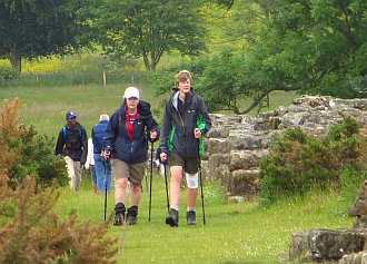 walking hiking hadrians wall england